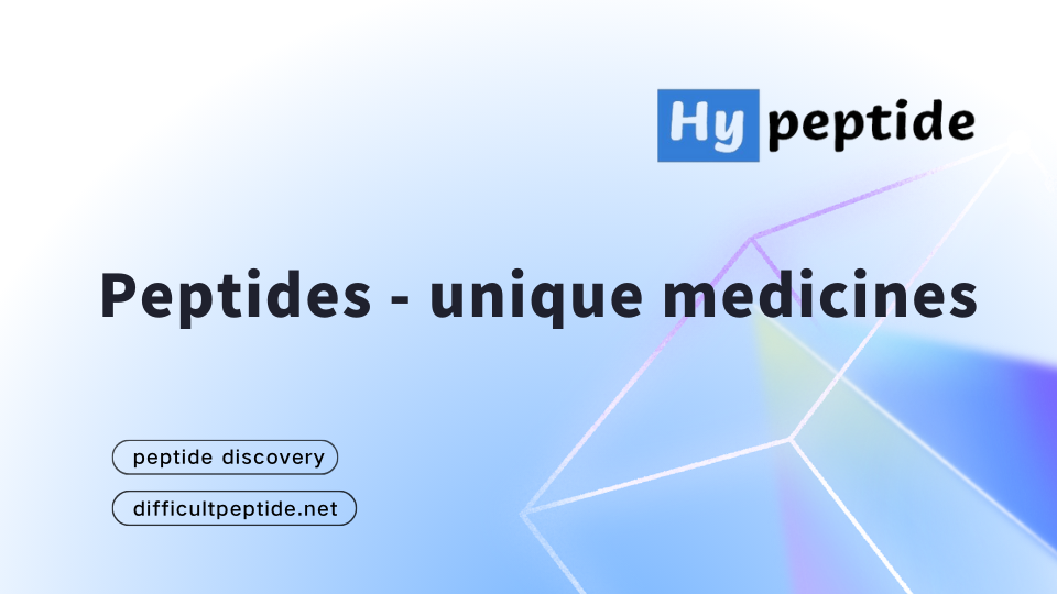 Peptides – unique medicines